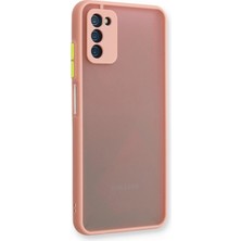 Samsung Galaxy A03S Kılıf Montreal Silikon Kapak - Pembe - MONAS3759-5185