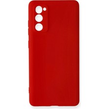 Samsung Galaxy S20 Fe Kılıf Nano Içi Kadife Silikon - Kırmızı - MONAS4728-5297