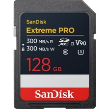 Sandısk 128GB Extreme Pro SDSDXDM-128G-GN4IN V90 Sdxc Hafıza Kartı