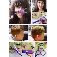 Rainbow Düz Uçlu Tek Vidalı Saç Kesim Makası 5.5 Inç XLQ576