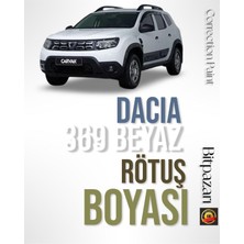Dacıa - Re 369 - Metalik Buz Beyazı Profesyonel Rötüş Boyası - Taş Izi ve Çizik Giderici