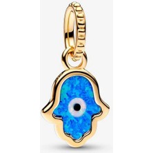 Mavi Hamsa Kolye
