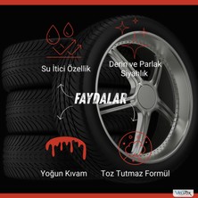 Velvox Lastik Parlatıcı Jel 5 Lt (Yoğun Kıvam) + 500 ml ve Sünger Hediye , Lastik Parlatma Jeli, Lastik Temizleme