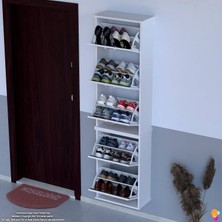 Modilayn VARBİ UMAY' 2 Li Asma Kapı Önü 52x181x26 cm’ lik 5 Düşer Kapak 10 Göz Ayakkabılık