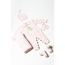 Zeni Baby Yeni Doğan 5'li Örme Triko Tulum Set