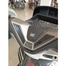 Honda Pcx 125 2025 ile Uyumlu Kaydırmaz 6d Karbon 44 Parça Tank Pad Seti GC40