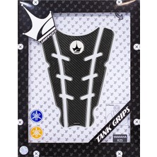 Yamaha R25 2014-2018 ile Uyumlu Kaydırmaz 6d Karbon 9 Parça Tank Pad Seti GC33