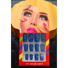 Monalisa Home Lüks Simli Figürlü Takma Tırnak