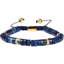 Omark Cotton Lacivert Taşlı Bileklik