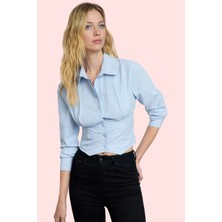 Kadın Günlük Gömlek Uzun Kollu Fitted Klasik Kesim Modern Tasarım Yaz Aylarının Vazgeçilmezi