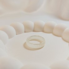 Crystal Atelier Sertifikalı Doğal Akik Taşı Nazar Yüzüğü