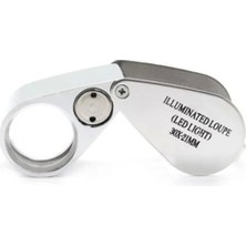 Kontrol Için Özel Kutulu Metal Işıklı Lup 30X21