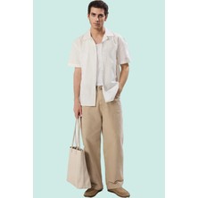 Erkek Kisa Kollu Basic Fit Pamuk Apaş Yaka Gömlek Rahat Günlük Stil Yaz Aylarının Vazgeçilmezi