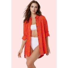 Kadın Çok Desenli Basic Plaj Gömleği Viskoz Yaz Aylarının Vazgeçilmezi Stilin Buluştuğu Yer