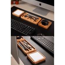 Üçlü Modüler Organizer - Aker Wood Art