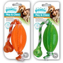 Pawise Kemirme Oyuncağı Ipli Rugby Topu 40 cm Svlrs