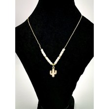 Altın Sarısı Zincir Figürlü Lüks Kararmaz Kolye