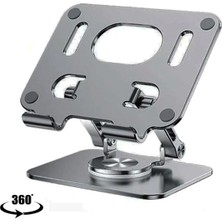 iPad 9.7 2017 5.nesil Uyumlu 360 Derece Dönebilen Katlanabilir Metal Stand