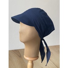 Aida Jewelss Safari Kadın Şapkası , Bağlamalı  Eşarplı Şapka Plaj Şapkası Siperli Bandana Şapka