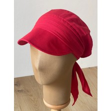 Aida Jewelss Safari Kadın Şapkası , Bağlamalı  Eşarplı Şapka Plaj Şapkası Siperli Bandana Şapka