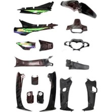 Çelik Kaporta Seti (Far+Stop Yok) Siyah Cub Stickerlı