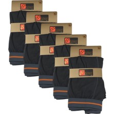 5 Adet Büyük Beden Redzone Likralı Boxer Füme