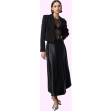 Kadın Maxi Etek Yüksek Bel A Line Kesim Polyester Yazlık Günlük Kullanım Dayanıklı Malzeme