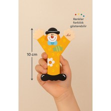 Palyaçolu Ahşap Y Harfi - Renkli ve Eğlenceli Tasarım (10 Cm)