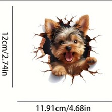 Yorkshire Terrier Eğlenceli Yapışkanlı Araba, Laptop Sticker