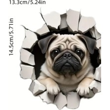 Pug Sevimli,eğlenceli Araba,laptop Sticker