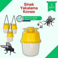Vet 3 Adet Karasinek Tuzağı Kova Kara Sinek Öldürücü Ahır Bahçe Çiftlik Restorant Alan Kulanımına Uygun