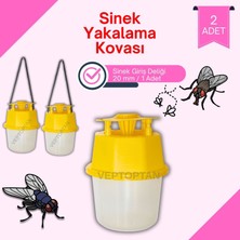 Vet 2 Adet Karasinek Tuzağı Kova Kara Sinek Öldürücü Ahır Bahçe Çiftlik Restorant Alan Kulanımına Uygun