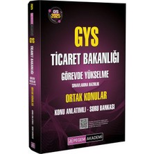 Data Editör 2025 Gys Ticaret Bakanlığı Ortak Konular Görevde Yükselme Sınavına Hazırlık Seti