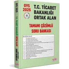 Data Editör 2025 Gys Ticaret Bakanlığı Ortak Konular Görevde Yükselme Sınavına Hazırlık Seti