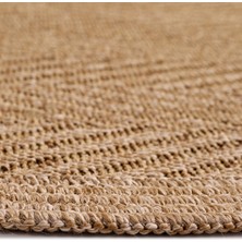 Sunrise Rug Jüt Tabanlı Hasır Dokuma Örme Bohem Halı Kilim