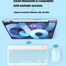 iPad 10.nesil 10.9'' 2022 Uyumlu Stand Klavye Mouse Kalem Set Mouse Pad Hediye