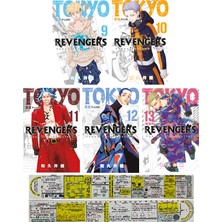 Tokyo Revengers 9-10-11-12-13. Ciltler Manga Seti + Mat. Öğreten Cetvel
