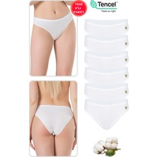 Özkan 23924 6'lı Paket Kadın Pamuklu Modal Esnek Yumuşak Slip Külot