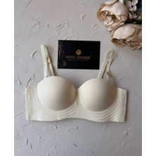 Lady Baby Straplez Kesim Destekli Dikişsiz Balensiz Toparlayıcılı Ithal Iz Yapmaz Sütyen