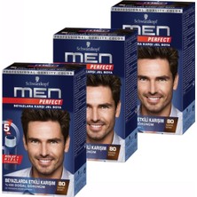 Schwarzkopf Men Perfect 80 Siyah Kahve 3lü