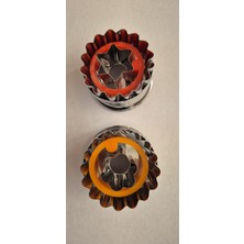 Kurabiye Marmelat Jöleli Bisküvi Dolum Basmalı Kopat 2li