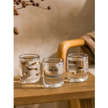 Lcw Home  Köpek Baskılı Cam Bardak Seti 3'lü 280 ml  (W5)
