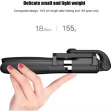 iPhone 12 Pro Uyumlu Selfie Stick L01 Bluetooth Cubugu Tripod,monopod