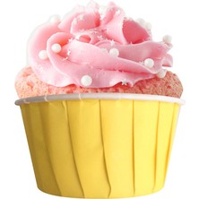 Trend Hediye Sepeti Sarı Muffin Cupcake Kalıbı Kek Kapsülü 50'li