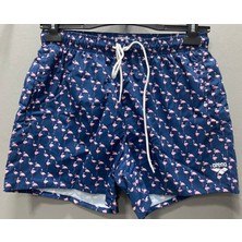 M Fantasy Şort Navy Flamıngo Şort
