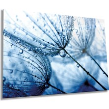 Soyut Karahindiba Yatay Cam Tablo, Ev ve Ofis Duvar Dekoru, Lüks Hediyelik