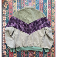Martino Life Vintage Oversize Retro Etnik Desenli Kürklü Ceket Ymeg4