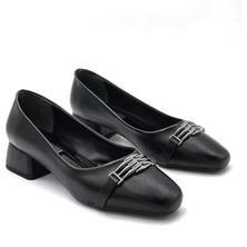 Kindep Toka Detaylı Alçak Topuklu Günlük Hadı Ayakkabı Siyah