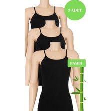 Yıldız Kadın 3 Lü Organik Bambu Ip Askılı Atlet