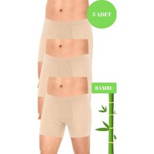 Yıldız Erkek 3 Lü Organik Bambu Pamuklu Kemer Boxer
